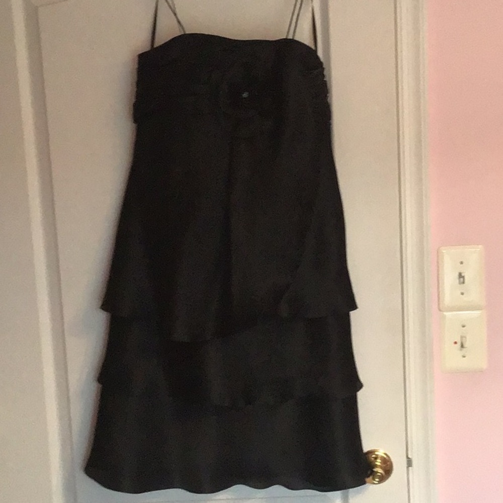 Obsessions couture tiered silk dress 12